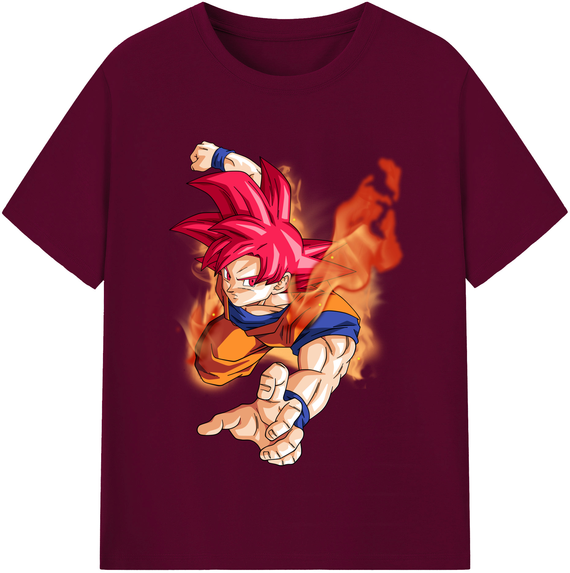 （画像用） ドラゴンボール 孫悟空（そん ごくう）Son Goku カカロット DRAGON BALL Kakarotto レディースカジュアルプリントTシャツ（綿100％）